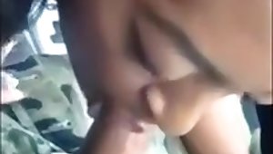 Couple play in car
