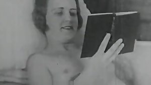 Horny Lesbian Loves Her Big Dildo 1920s Vintage