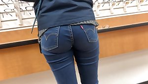 Coed Shopper Korean - Levi Jeans - Candid Ass