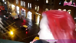 German amateur ugly girlfriend public fuck at window