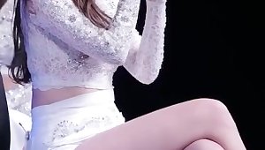 Time To Glaze Yura Up While She Shows Off Her Left Thigh