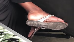 Ex coworker ebony toes