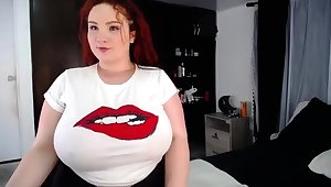 Busty Redhead Tied To Desk Nipples Tortured