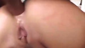 POV blowjob hardcore with hairy pussy creampie hotty