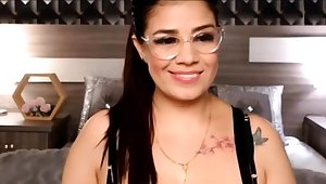 Big Tits MILF Latina with Glasses and Dirty MIND