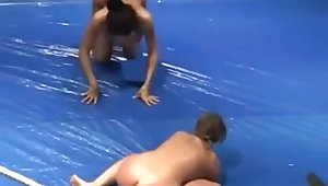 Oil wrestling and sexfight