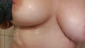 Big tits and soap
