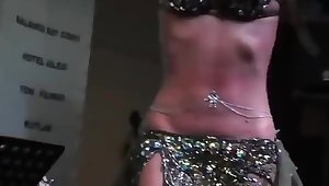 Didem sexy belly button ring dance