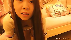 Asian maid fucks and sucks cock at the casting