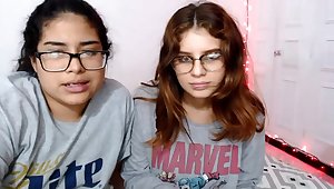 Two amateur girls on webcam
